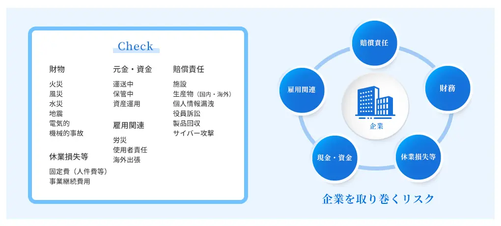 損害保険への加入はもちろん、ご加入済みの保険の見直しもご提案