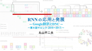 RNNの応用と発展 -Google翻訳とDNC-