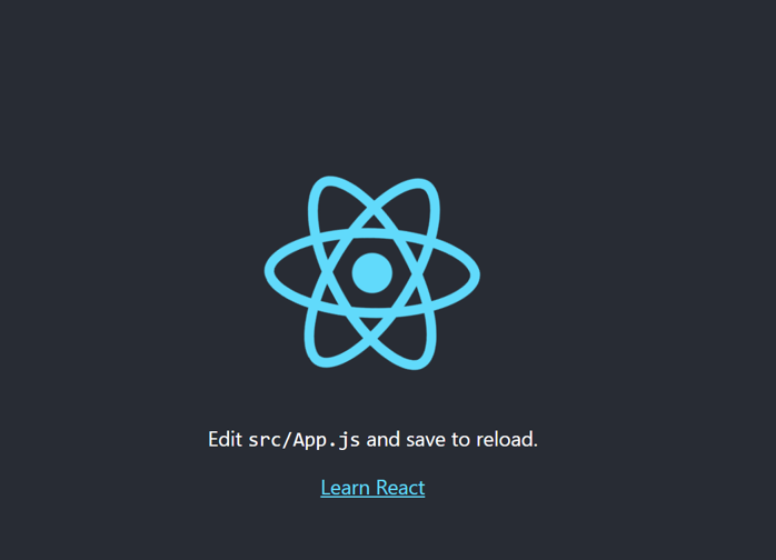 reactの初期画面